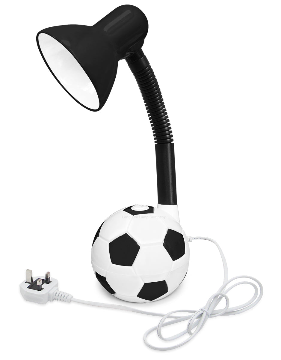 Retro Football Desk Lamp Flexible Black and White - Energy Light Bulbs - Free delivery on all orders