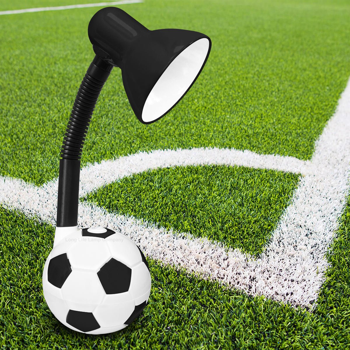 Retro Football Desk Lamp Flexible Black and White - Energy Light Bulbs - Free delivery on all orders