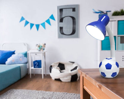 Retro Football Desk Lamp Flexible Blue and White - Energy Light Bulbs - Free delivery on all orders