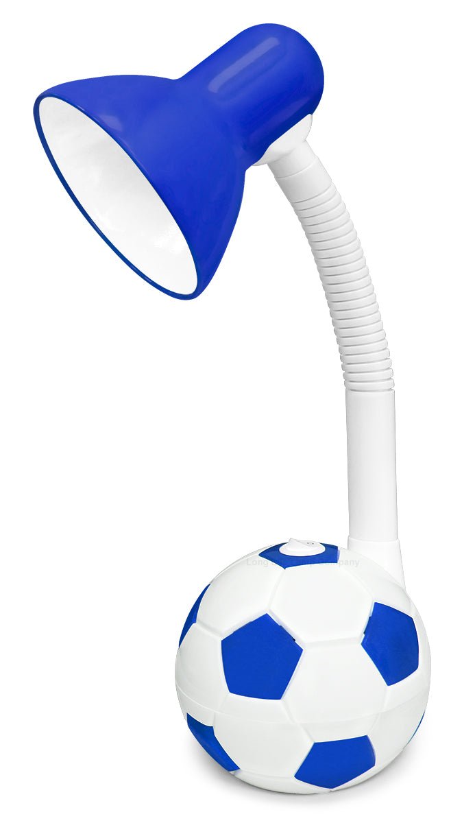 Retro Football Desk Lamp Flexible Blue and White - Energy Light Bulbs - Free delivery on all orders