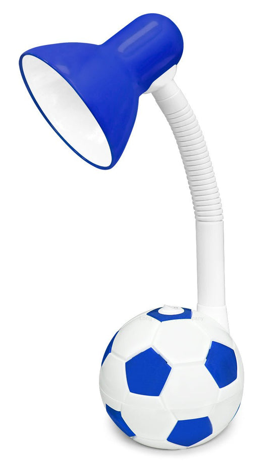 Retro Football Desk Lamp Flexible Blue and White - Energy Light Bulbs - Free delivery on all orders