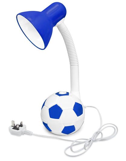 Retro Football Desk Lamp Flexible Blue and White - Energy Light Bulbs - Free delivery on all orders