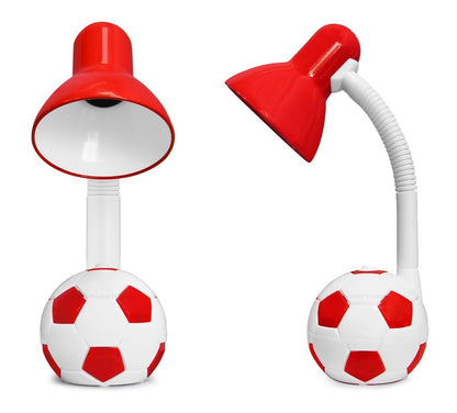 Retro Football Desk Lamp Flexible Red and White - Energy Light Bulbs - Free delivery on all orders