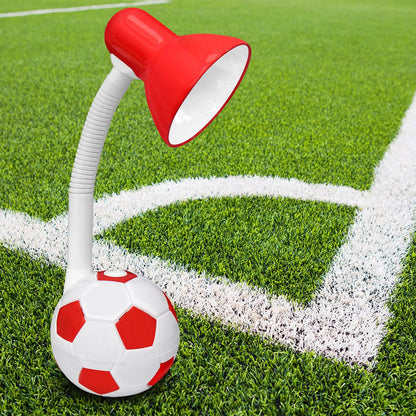 Retro Football Desk Lamp Flexible Red and White - Energy Light Bulbs - Free delivery on all orders