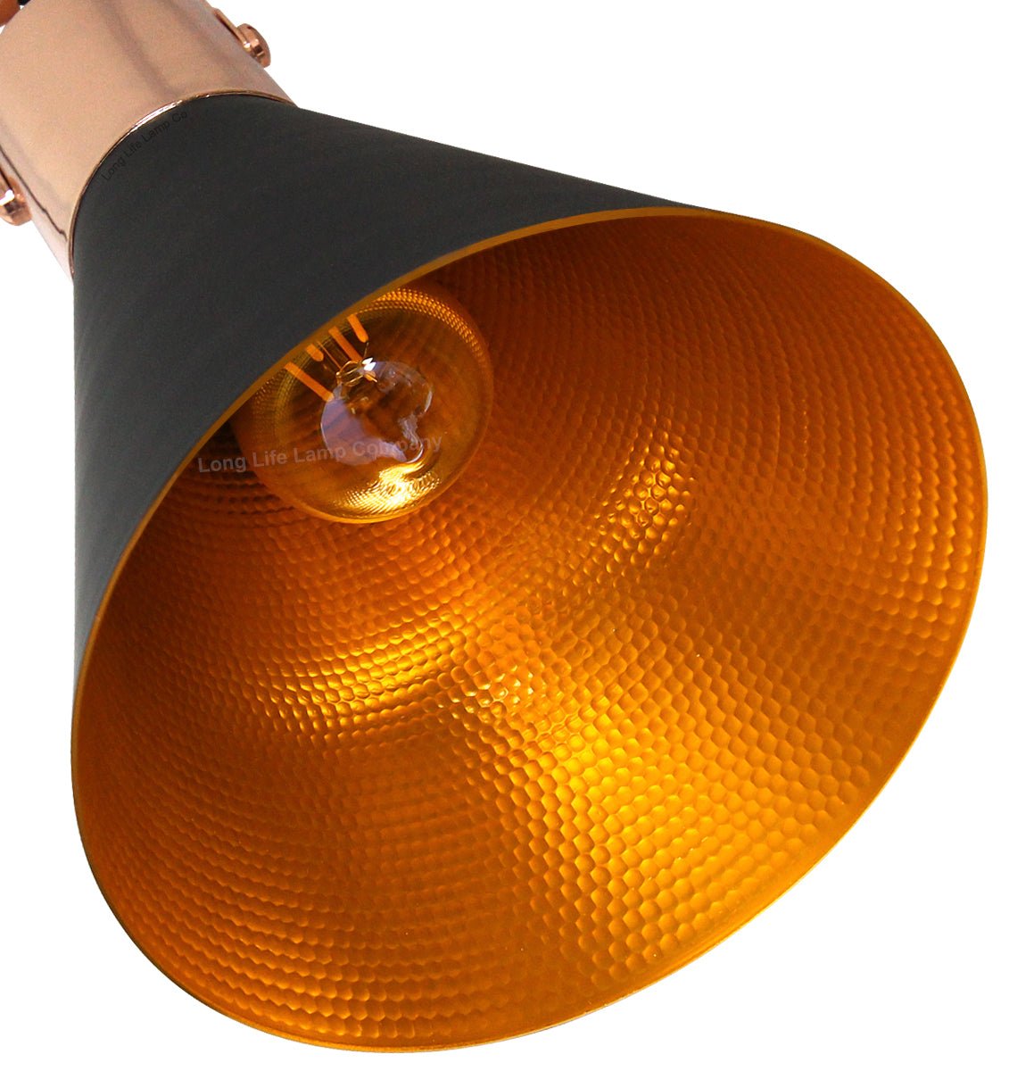Retro Industrial Rose Ceiling Pendant Black Metal Light Shade - Energy Light Bulbs - Free delivery on all orders