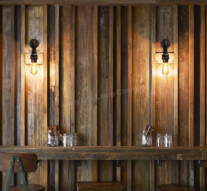 Retro Industrial Water Pipe Vintage Wall Light - Energy Light Bulbs - Free delivery on all orders