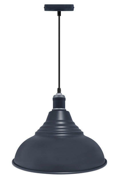 Retro Vintage Dark Blue Ceiling Pendant Light Metal Lamp Shade M0021 - Free delivery on all orders