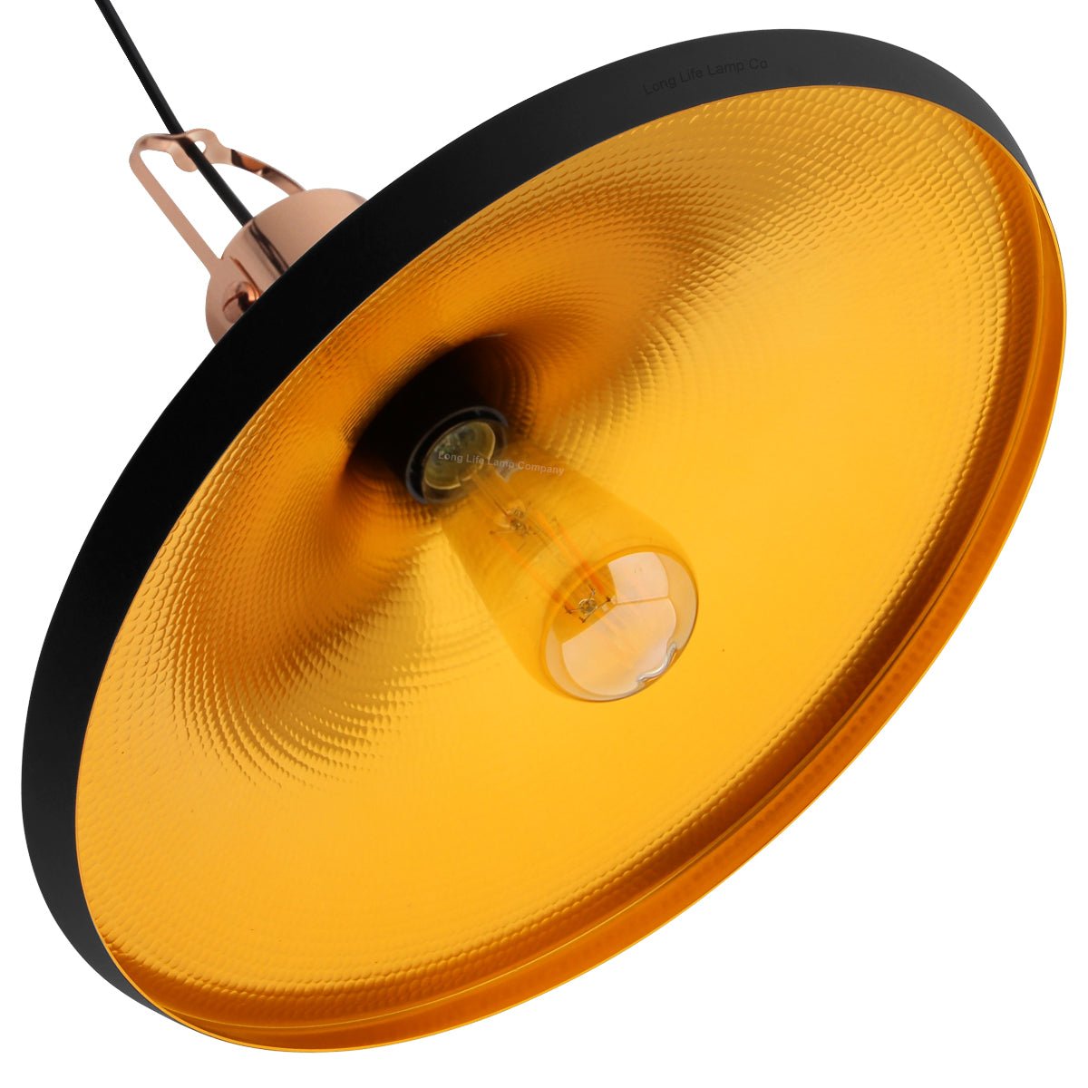 Retro Vintage Industrial Black Metal Hanging Ceiling Pendant Light Shade - Energy Light Bulbs - Free delivery on all orders