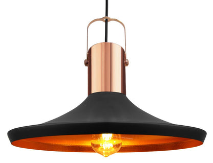 Retro Vintage Industrial Black Metal Hanging Ceiling Pendant Light Shade - Energy Light Bulbs - Free delivery on all orders