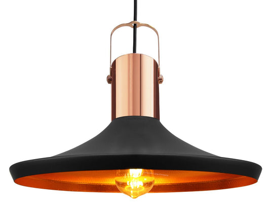 Retro Vintage Industrial Black Metal Hanging Ceiling Pendant Light Shade - Energy Light Bulbs - Free delivery on all orders