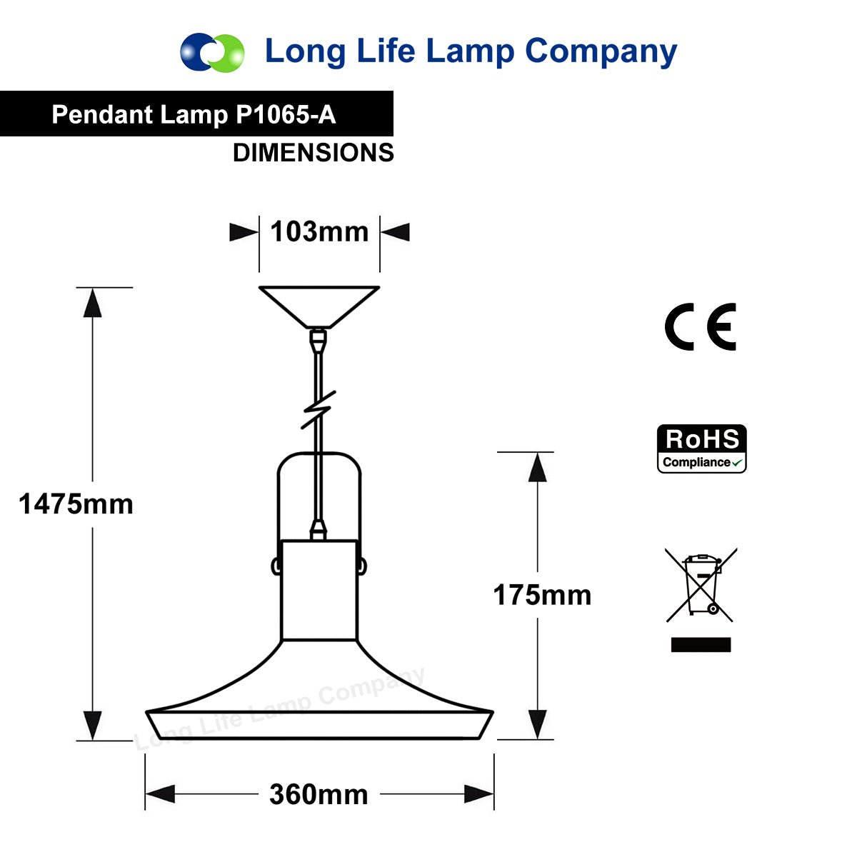 Retro Vintage Industrial Black Metal Hanging Ceiling Pendant Light Shade - Energy Light Bulbs - Free delivery on all orders