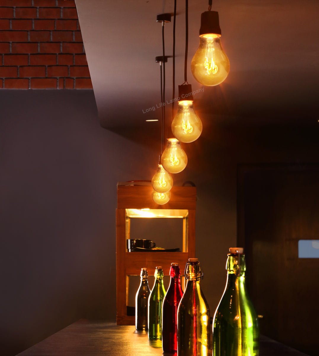 Retro Vintage LED 2w Edison Style Spiral Filament Bulb Smoked Gold Glass A60 B22 Bayonet - Energy Light Bulbs - Free delivery on all orders