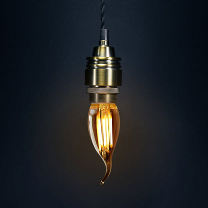 Retro Vintage LED 4w Candle Bulb Smoked Gold Glass E14 Small Edison Screw - Energy Light Bulbs - Free delivery on all orders