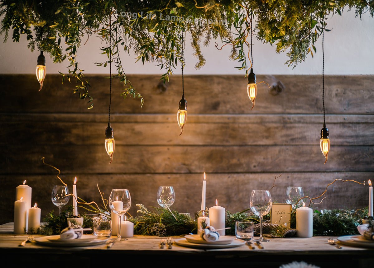 Retro Vintage LED 4w Candle Edison Style Filament Bulb Smoked Gold Glass B22 Bayonet Cap - Energy Light Bulbs - Free delivery on all orders