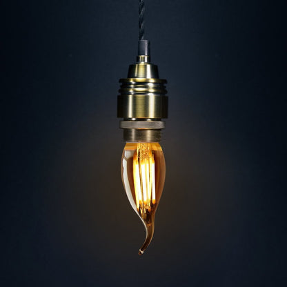 Retro Vintage LED 4w Candle Edison Style Filament Bulb Smoked Gold Glass B22 Bayonet Cap - Energy Light Bulbs - Free delivery on all orders