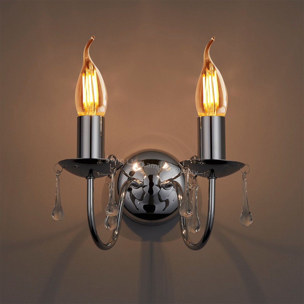 Retro Vintage LED 4w Candle Edison Style Filament Bulb Smoked Gold Glass B22 Bayonet Cap - Energy Light Bulbs - Free delivery on all orders