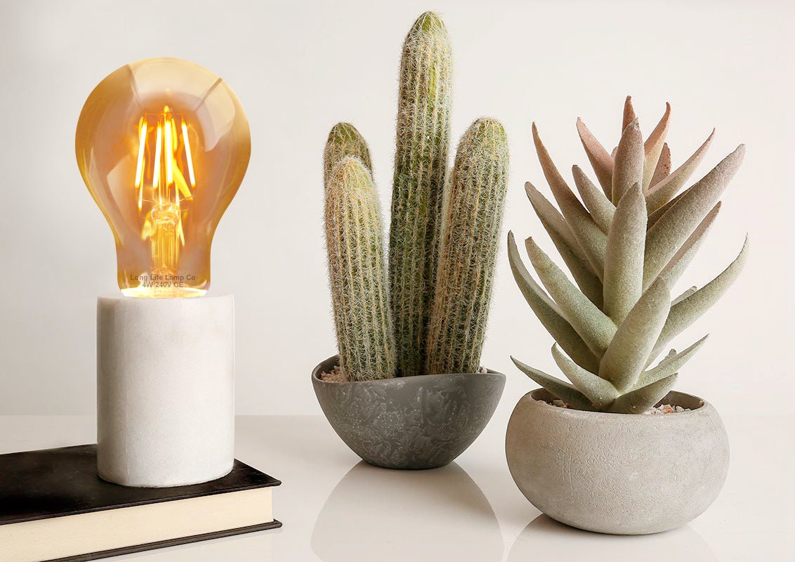 Retro Vintage LED 4w Edison Style Filament Bulb Smoked Gold Glass A60 E27 Edison Screw - Energy Light Bulbs - Free delivery on all orders