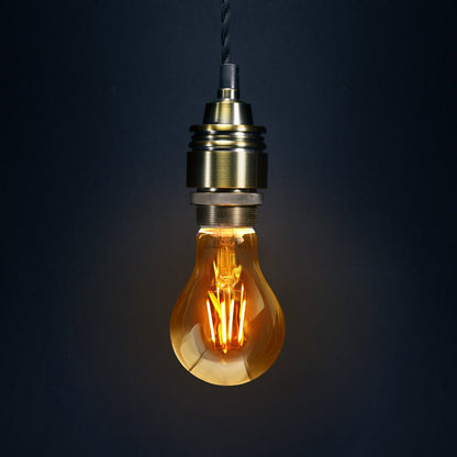 Retro Vintage LED 4w Edison Style Filament Bulb Smoked Gold Glass A60 E27 Edison Screw - Energy Light Bulbs - Free delivery on all orders