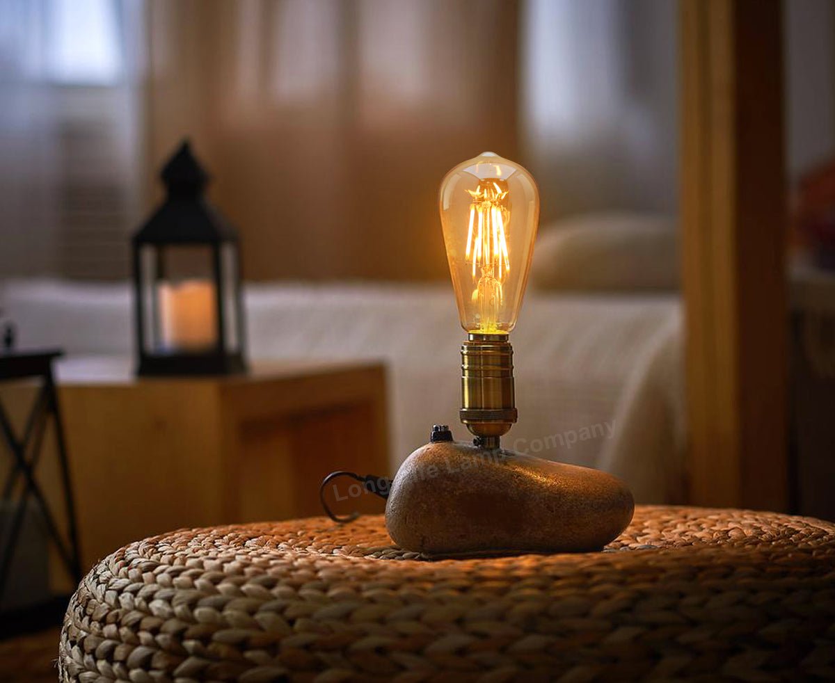 Retro Vintage LED 4w Squirrel Cage Edison Style Filament Bulb Smoked Gold Glass ST58 E27 Edison Screw - Energy Light Bulbs - Free delivery on all orders