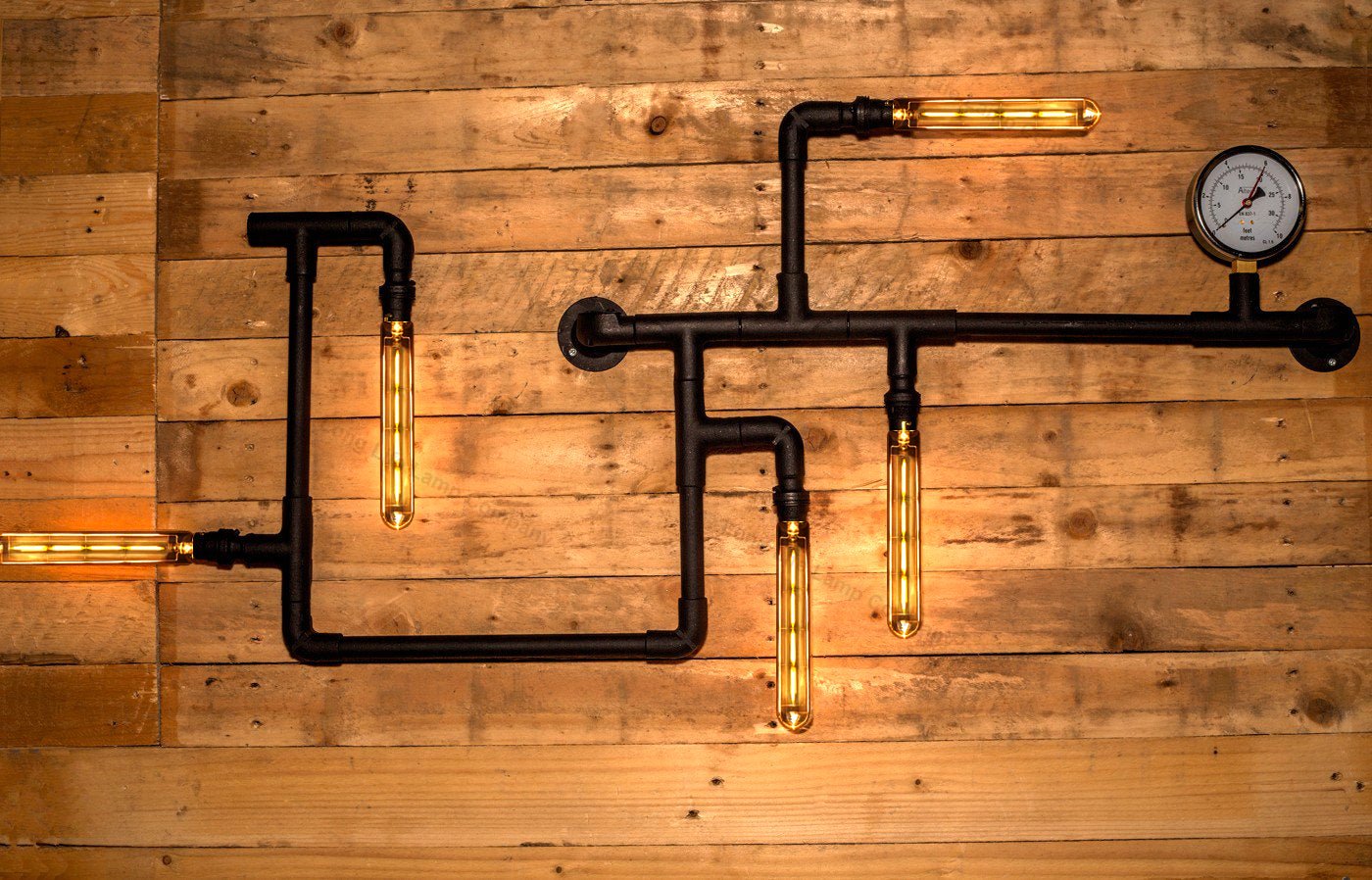 Retro Vintage LED 4w Test Tube Edison Style Filament Bulb Smoked Gold Glass T30 E27 Edison Screw - Energy Light Bulbs - Free delivery on all orders