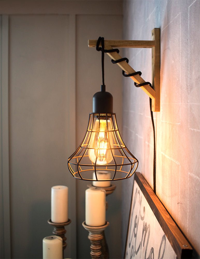 Retro Vintage LED 6w Dimmable Squirrel Cage Bulb Smoked Gold Glass ST58 E27 - Energy Light Bulbs - Free delivery on all orders