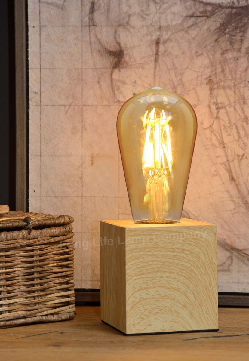 Retro Vintage LED 6w Dimmable Squirrel Cage Bulb Smoked Gold Glass ST58 E27 - Energy Light Bulbs - Free delivery on all orders