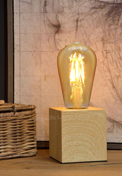 Retro Vintage LED 6w Dimmable Squirrel Cage Bulb Smoked Gold Glass ST58 E27 - Energy Light Bulbs - Free delivery on all orders