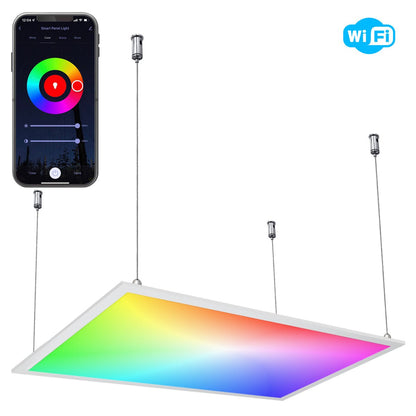 RGB 30w WiFi LED Ceiling Hanging Panel Light Colour Changing 300 x 600 - Energy Light Bulbs - Free delivery on all orders