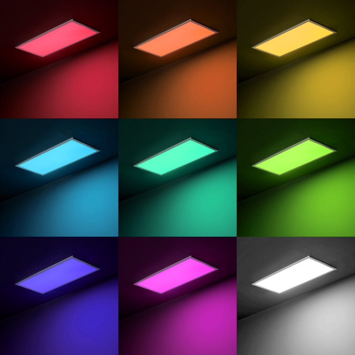 RGB 30w WiFi LED Ceiling Panel Colour Changing Recessed 300 x 600 - Energy Light Bulbs - Free delivery on all orders