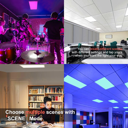 RGB 30w WiFi LED Ceiling Panel Colour Changing Recessed 300 x 600 - Energy Light Bulbs - Free delivery on all orders