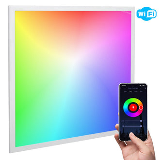 RGB 40w WiFi LED Ceiling Panel Colour Changing Recessed 600 x 600 - Energy Light Bulbs - Free delivery on all orders