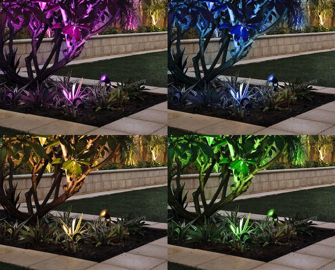 RGB LED Garden Spike Ground Light Colour Changing Automatic - Energy Light Bulbs - Free delivery on all orders