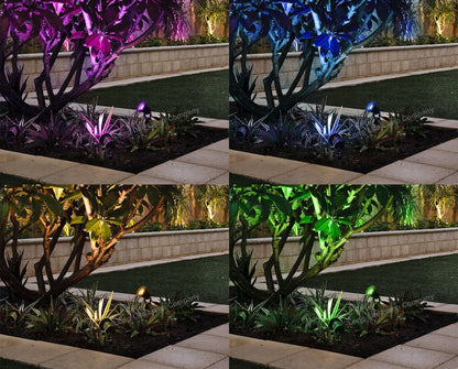 RGB LED Garden Spike Ground Light Colour Changing Automatic - Energy Light Bulbs - Free delivery on all orders