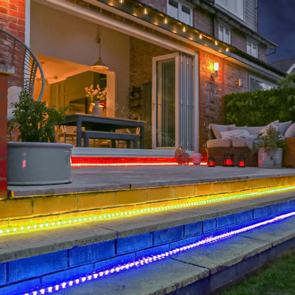 RGB LED Tape IP44 Exterior or Interior 5 Metre Strip Light Kit Colour Change 12v Plug and Play - Energy Light Bulbs - Free delivery on all orders