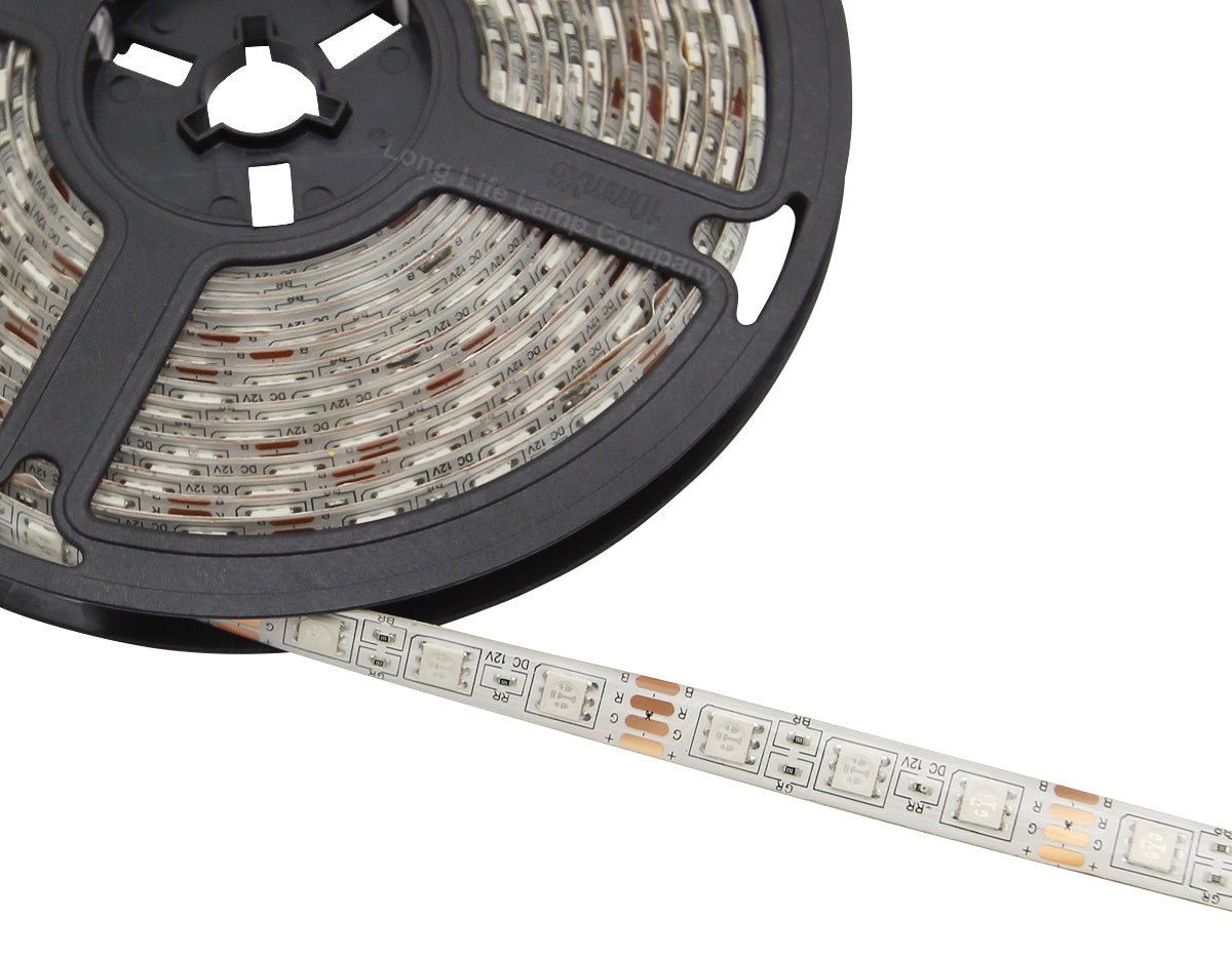 RGB LED Tape IP44 Exterior or Interior 5 Metre Strip Light Kit Colour Change 12v Plug and Play - Energy Light Bulbs - Free delivery on all orders