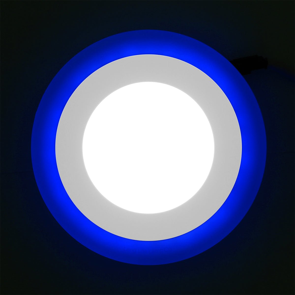Round Dual Colour LED 6w Ceiling Recessed Panel Spot Light Blue and White - Energy Light Bulbs - Free delivery on all orders