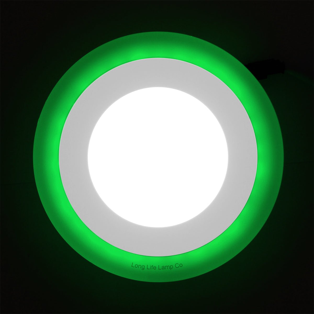 Round Dual Colour LED 6w Ceiling Recessed Panel Spot Light Green and White - Energy Light Bulbs - Free delivery on all orders