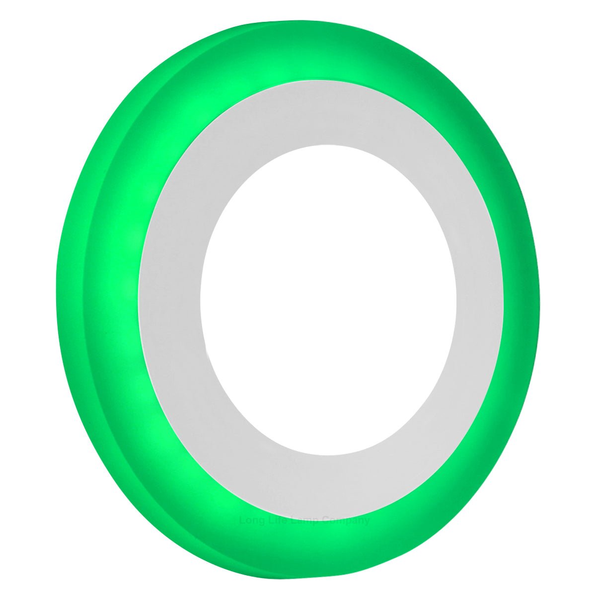 Round Dual Colour LED 6w Ceiling Recessed Panel Spot Light Green and White - Energy Light Bulbs - Free delivery on all orders