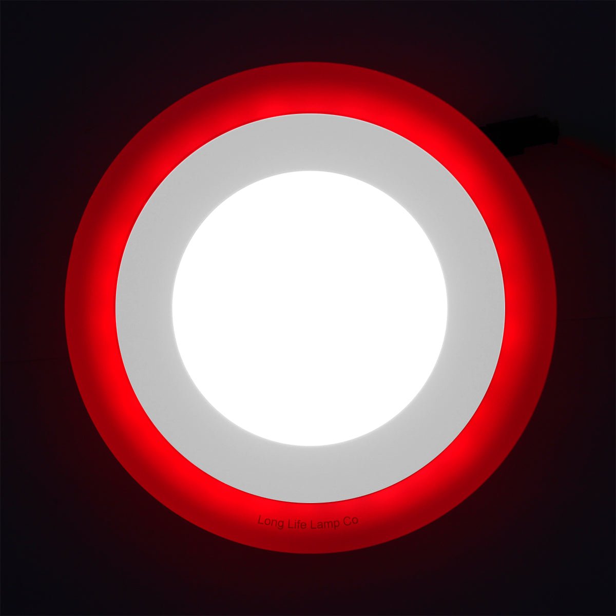 Round Dual Colour LED 6w Ceiling Recessed Panel Spot Light Red and White - Energy Light Bulbs - Free delivery on all orders