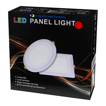 Round Dual Colour LED 6w Ceiling Recessed Panel Spot Light Red and White - Energy Light Bulbs - Free delivery on all orders