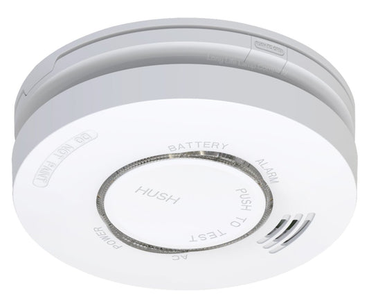 Sensor Smoke Alarm 240v Mains Operated with Battery Back Up Photoelectric Detector - Energy Light Bulbs - Free delivery on all orders