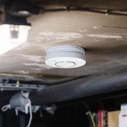 Sensor Smoke Alarm 240v Mains Operated with Battery Back Up Photoelectric Detector - Energy Light Bulbs - Free delivery on all orders