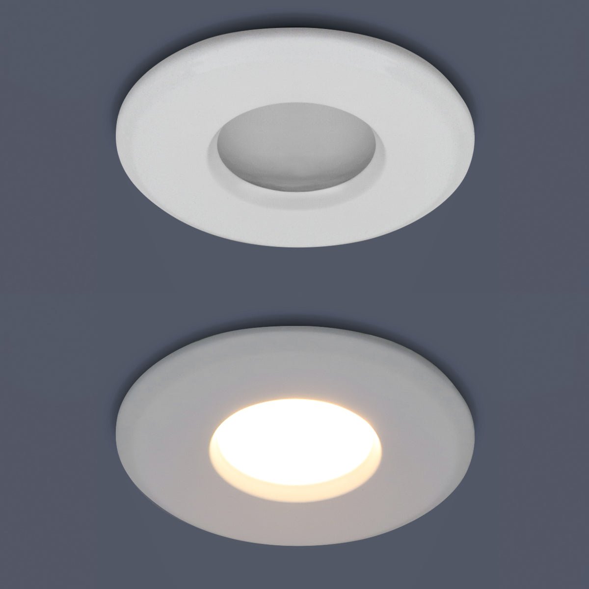 Shower Downlight IP65 240v Mains Power GU10 - Energy Light Bulbs - Free delivery on all orders