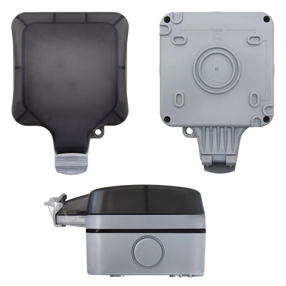 Single 13A 1 - Gang Weatherproof Outdoor Switched Socket IP66 Rated - Energy Light Bulbs - Free delivery on all orders