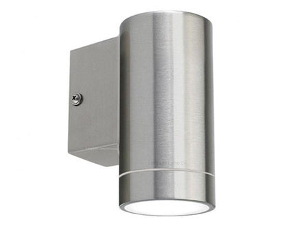 Single LED Wall Down Light Stainless Steel - Energy Light Bulbs - Free delivery on all orders