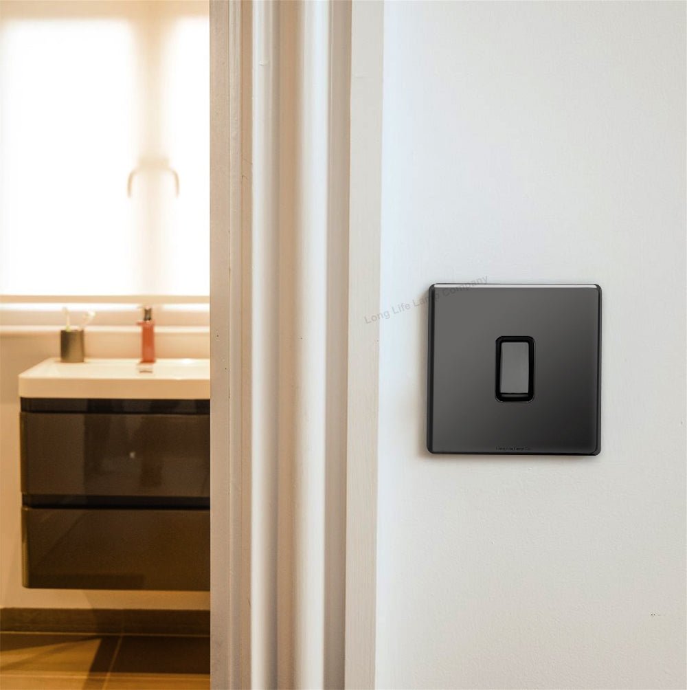 Single light Switch1 Gang 2 Way Black Nickel Wall Switch N302GME - Energy Light Bulbs - Free delivery on all orders