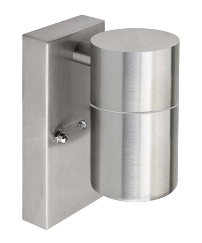 Single Outdoor Wall Light Dusk Till Dawn Sensor Stainless Steel Finish IP65 - Energy Light Bulbs - Free delivery on all orders