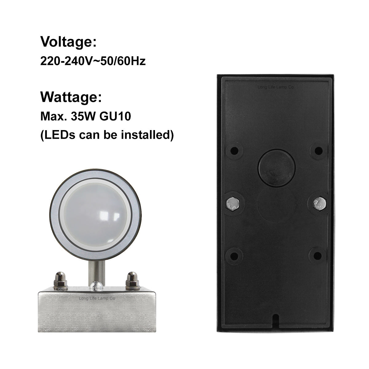Single Outdoor Wall Light Dusk Till Dawn Sensor Stainless Steel Finish IP65 - Energy Light Bulbs - Free delivery on all orders