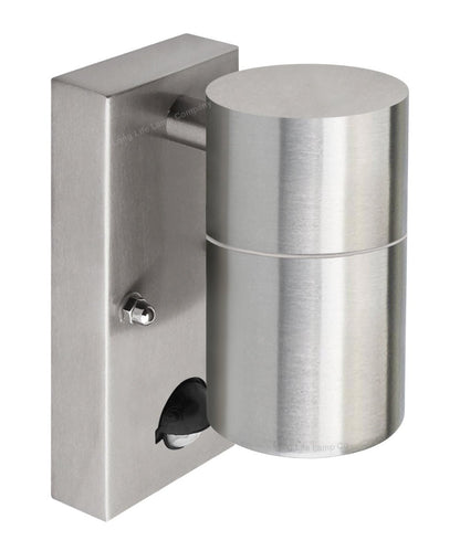 Single Outdoor Wall with PIR Movement Sensor Stainless Steel - Energy Light Bulbs - Free delivery on all orders