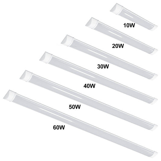 Slimline LED Batten Light 6500K Cool White Fluorescent Replacement - Energy Light Bulbs - Free delivery on all orders